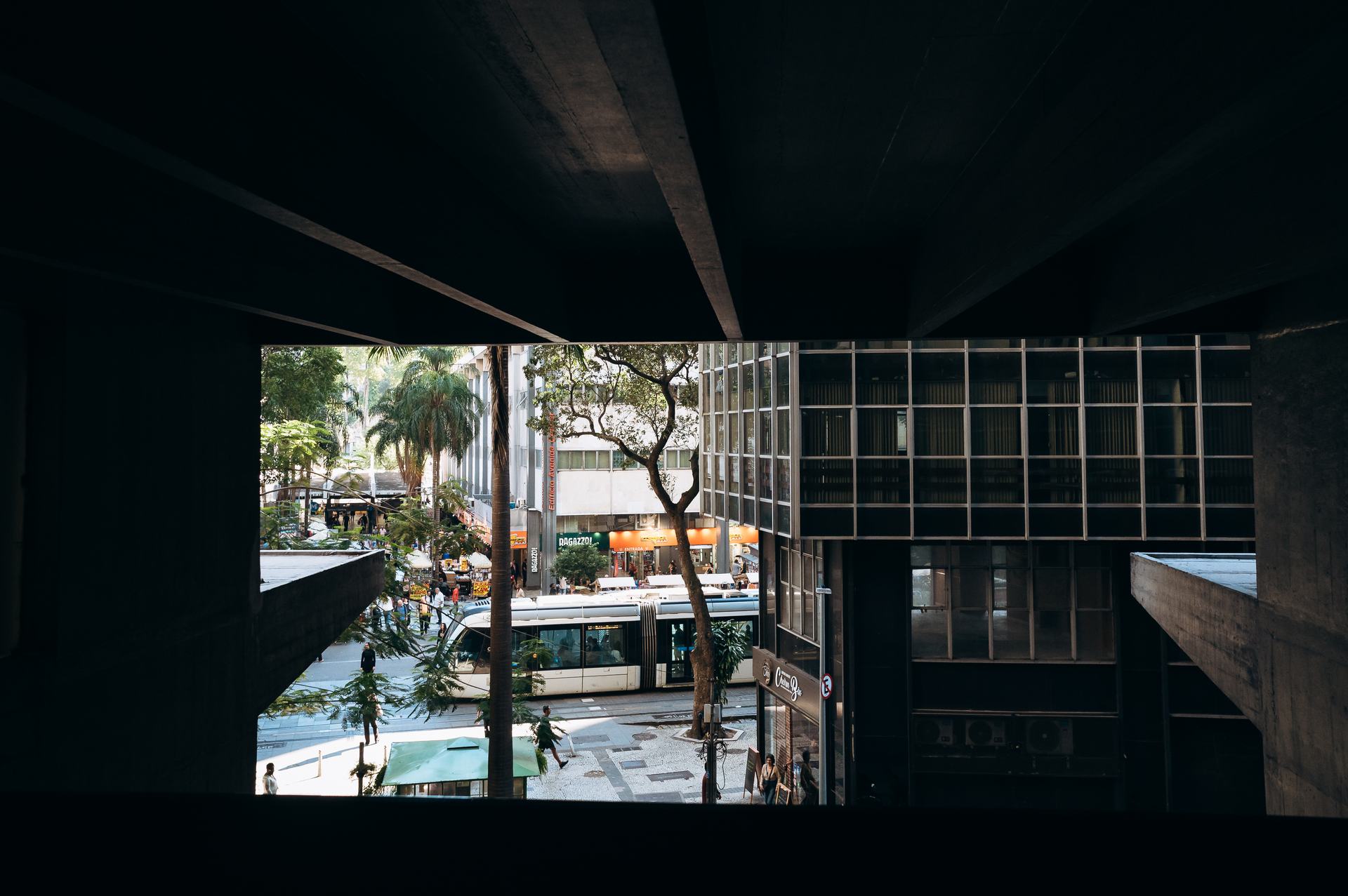 Vista do Centro do Rio de Janeiro a partir do escritório
